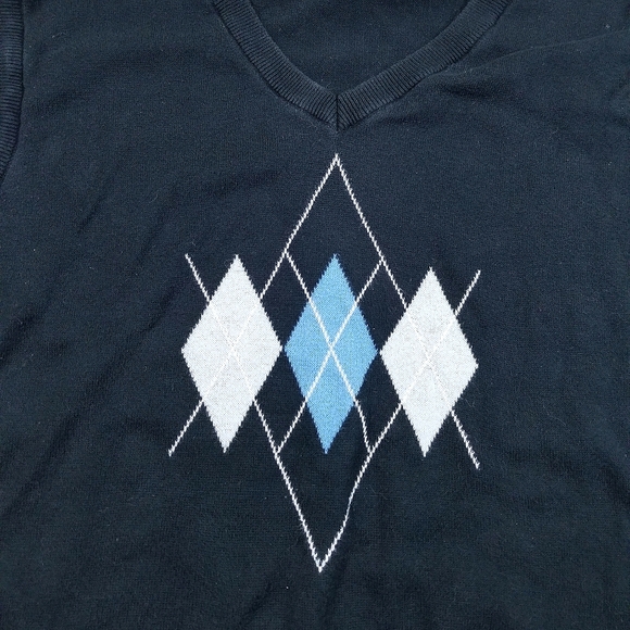 VTG 90's 00's Black Ugly Sweater Knit Style Vest - Picture 3 of 6